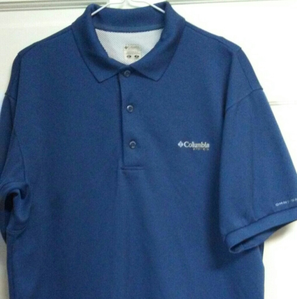 Columbia PFG small blue short sleeve shirt